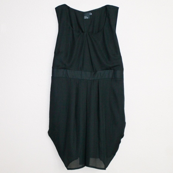 ASOS Curve Dresses & Skirts - ASOS Curve Sleeveless Black Pleated Tie Back Dress